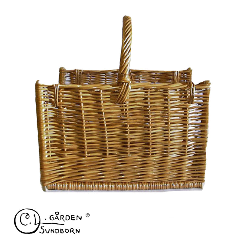 Vedkorg Sundborn flätad pil