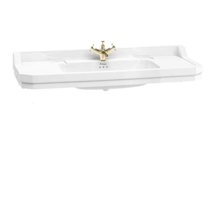 Waschbecken mit messingfarbenem Ständer 120 cm Burlington Edwardian