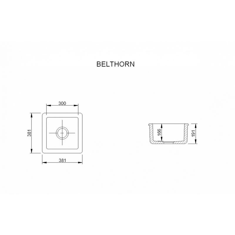 Spülbecken aus Keramik Shaws Belthorn