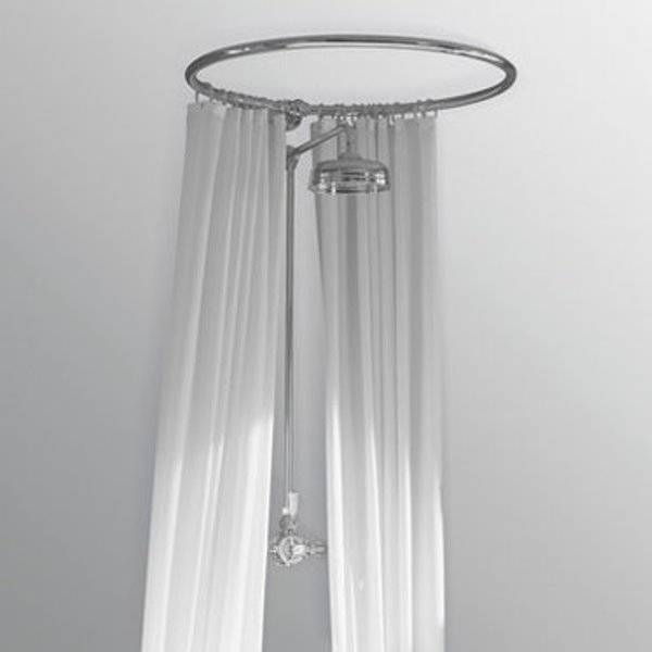 Runde Duschvorhangstange 80 cm