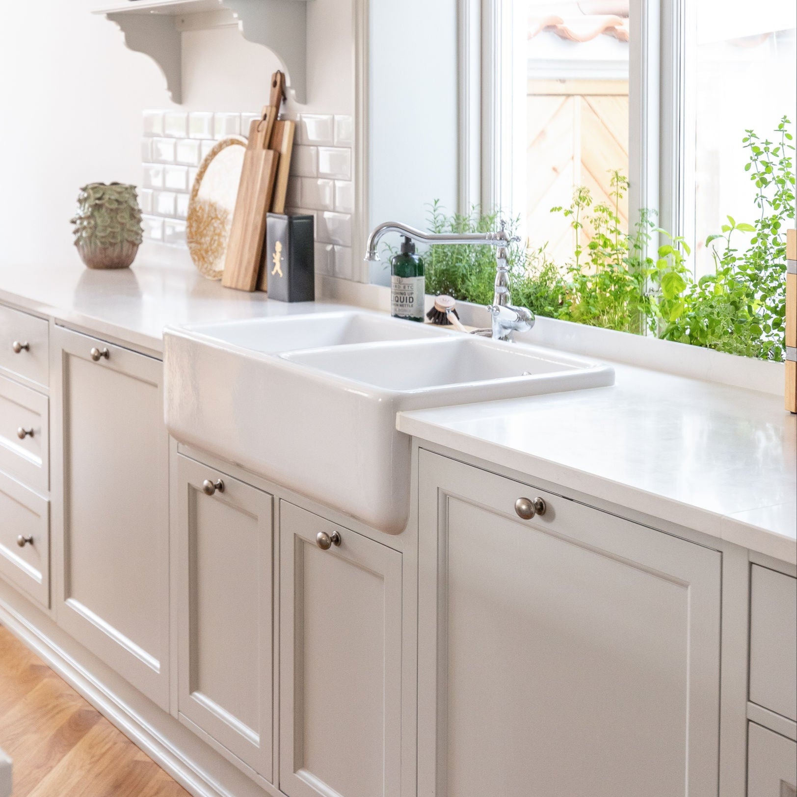 Spülbecken aus Porzellan Shaws Classic Dubbelho 800