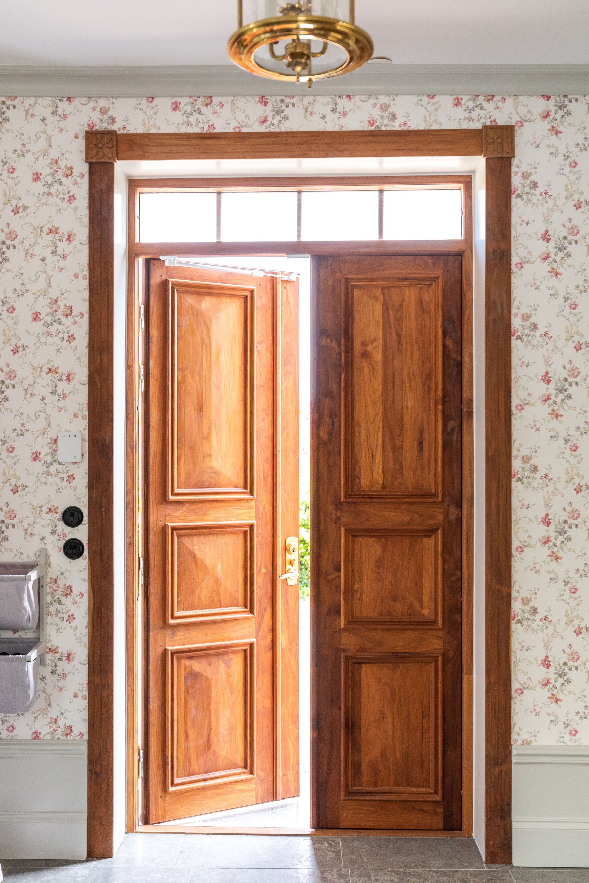 Invändigt foder Tradition teak enkeldörr