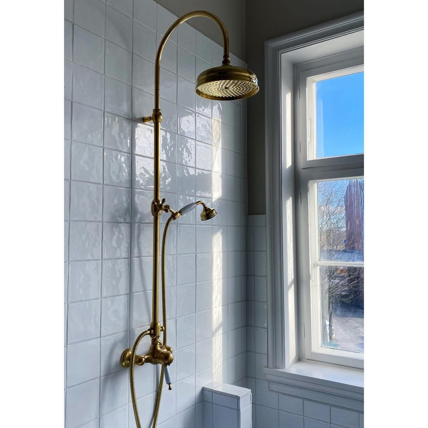 Duscharmatur mit Thermostat Oxford Messing