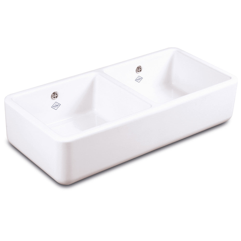Spülbecken aus Porzellan Shaws Classic Dubbelho 800