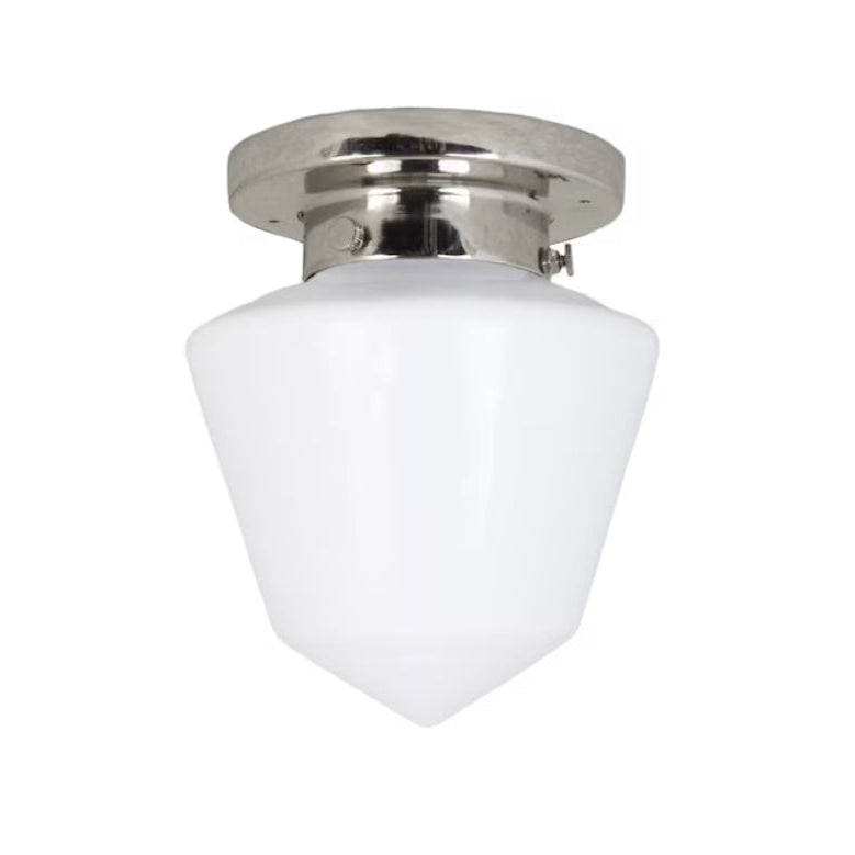 Badrumslampa Tak Signe Nickel/Opal Vit