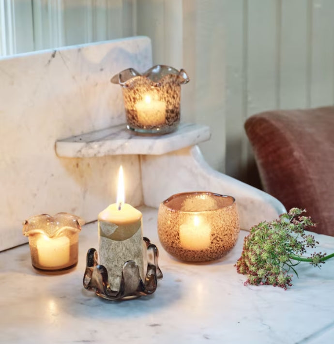 Ljuslykta Milla Brun Stor