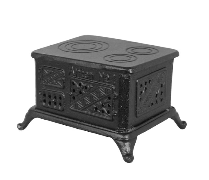 Liten Köksspis för Värmeljus Svart