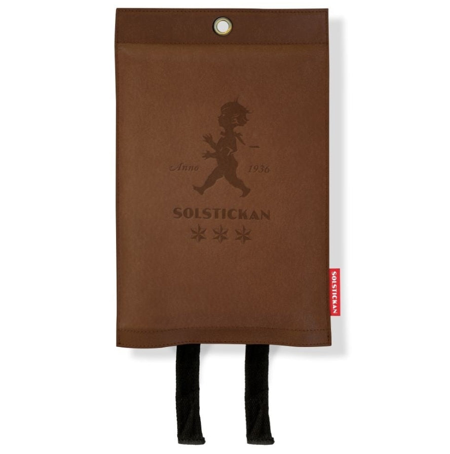 Brandfilt Läder Mörkbrun