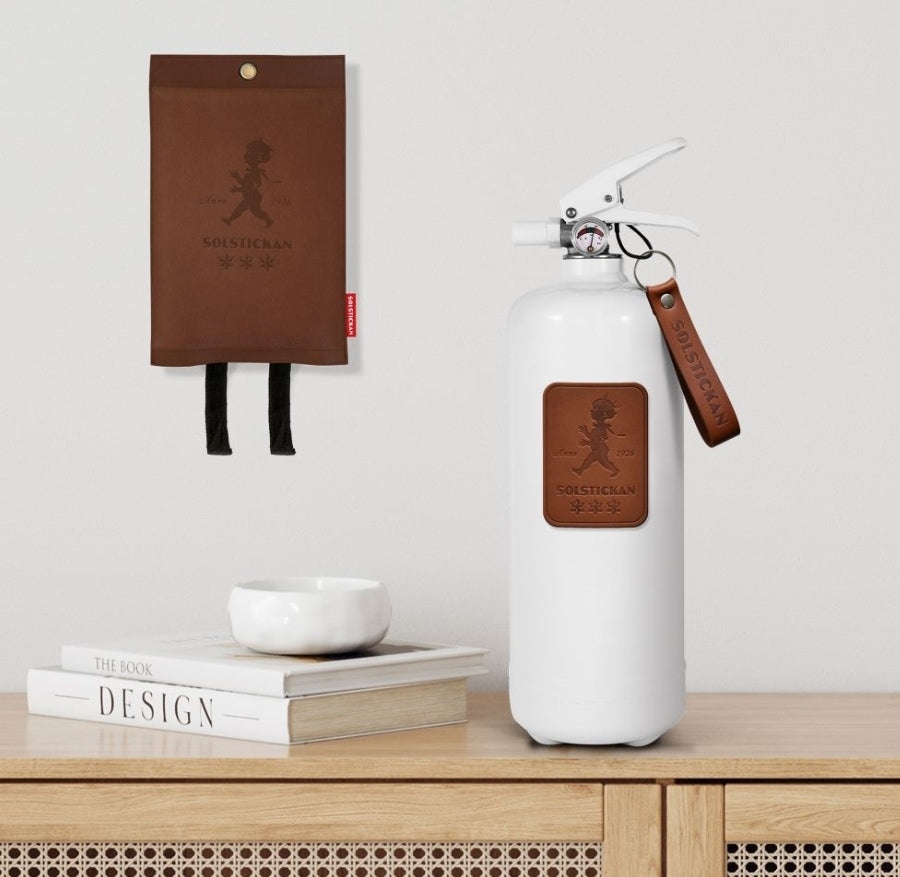 Brandsläckare 2kg Läder Mörkbrun