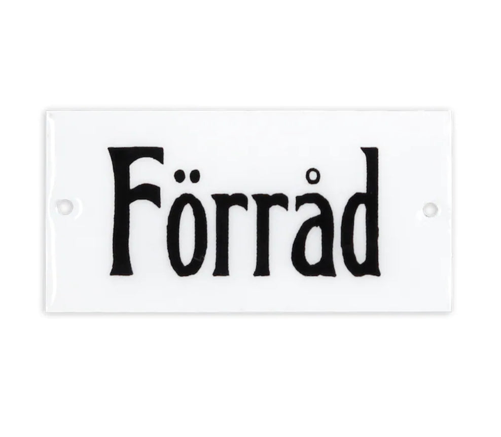 Skylt Förråd