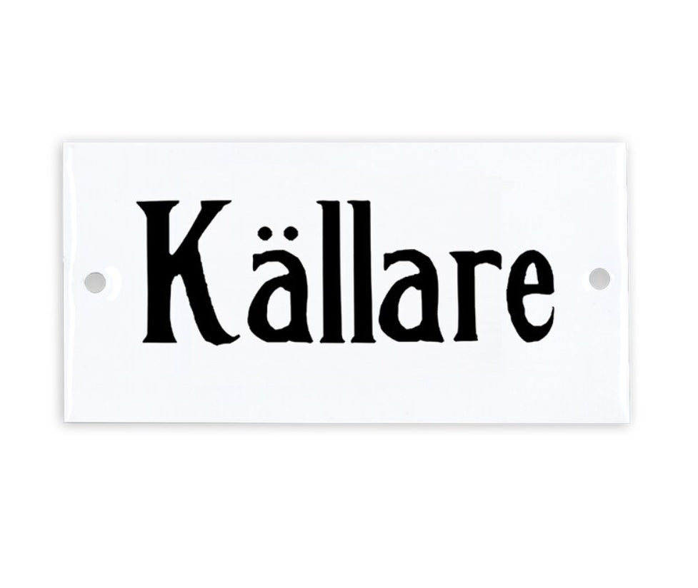 Skylt Källare