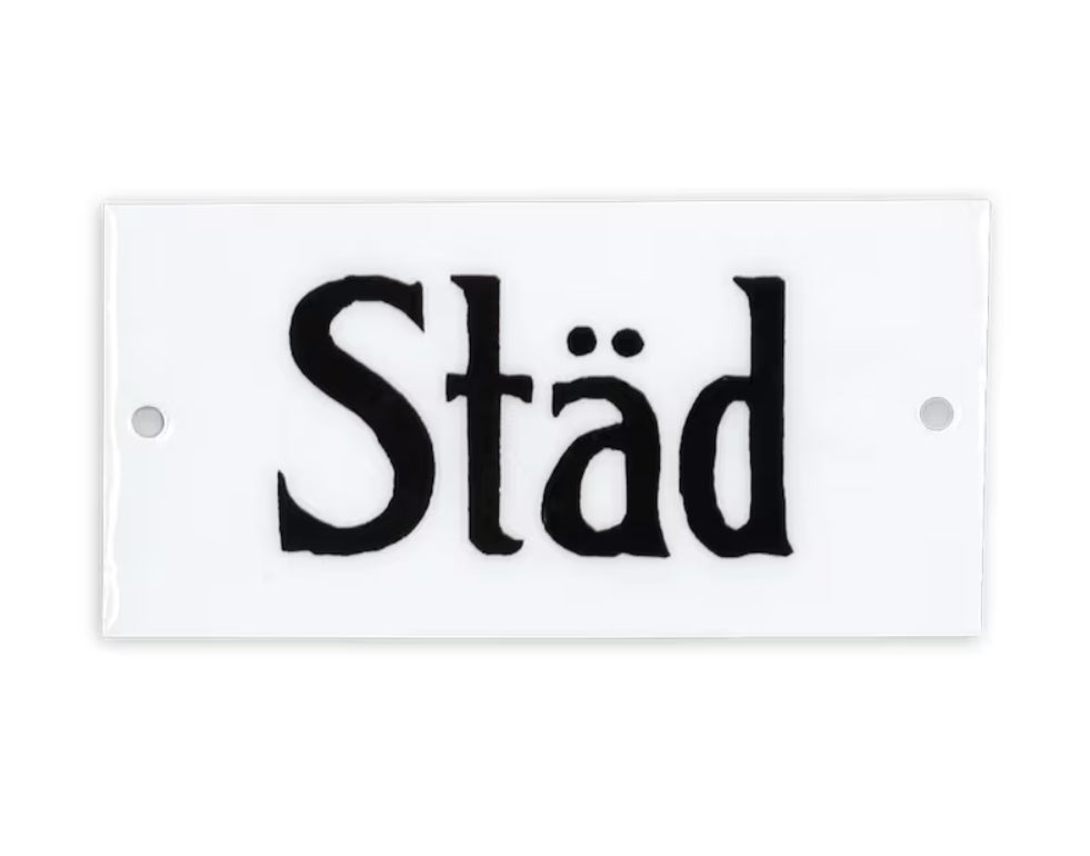 Skylt Städ