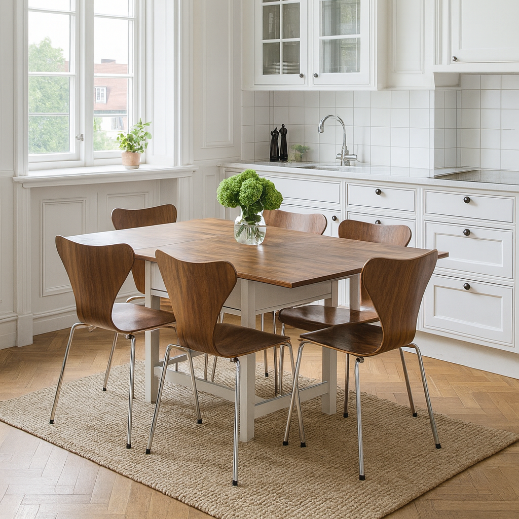 Ausziehtisch Teak/Hellgrau Vera