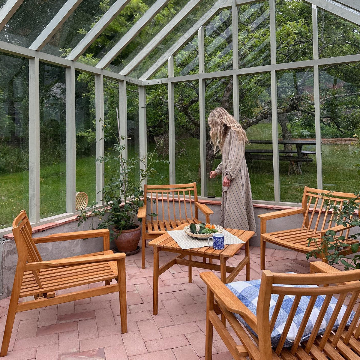 Handgefertigter Bodenziegel rot 20 mm