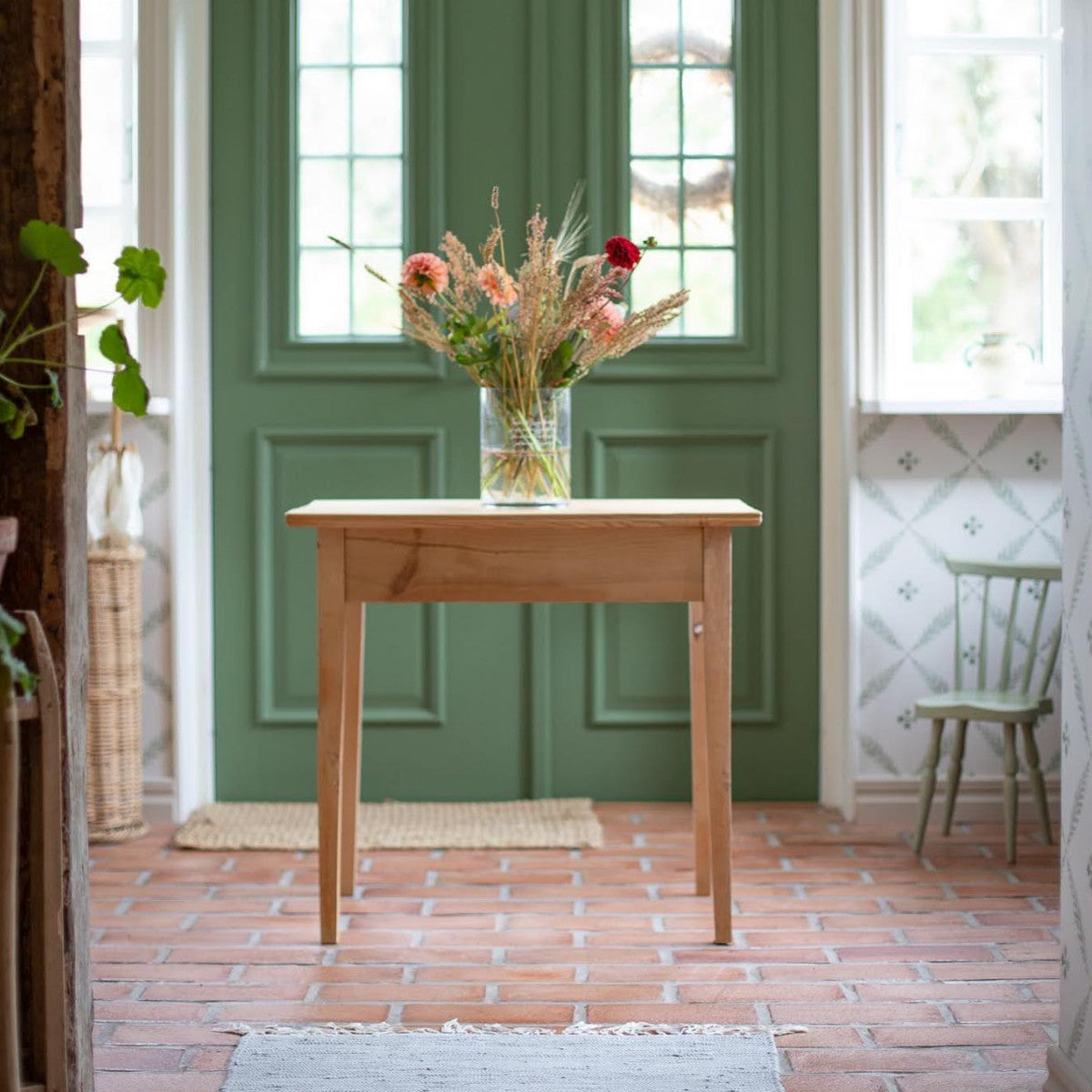 Handgefertigter Bodenziegel rot 20 mm