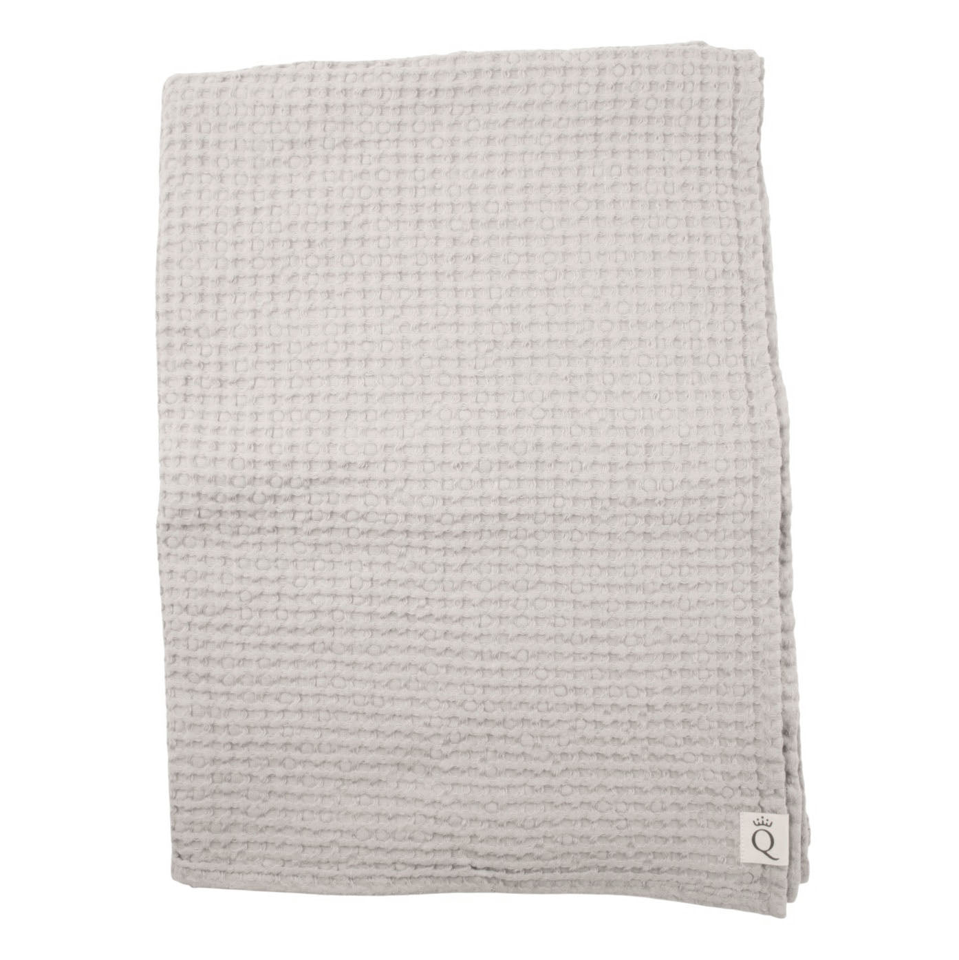 Våfflat badlakan Sandhammaren ljusgrått 100x140 cm