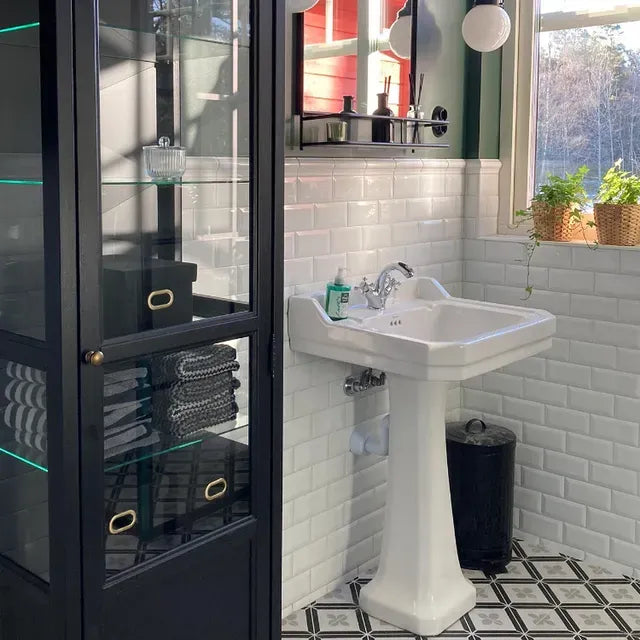 Burlington Edwardian Waschbecken 560 mm auf Sockel