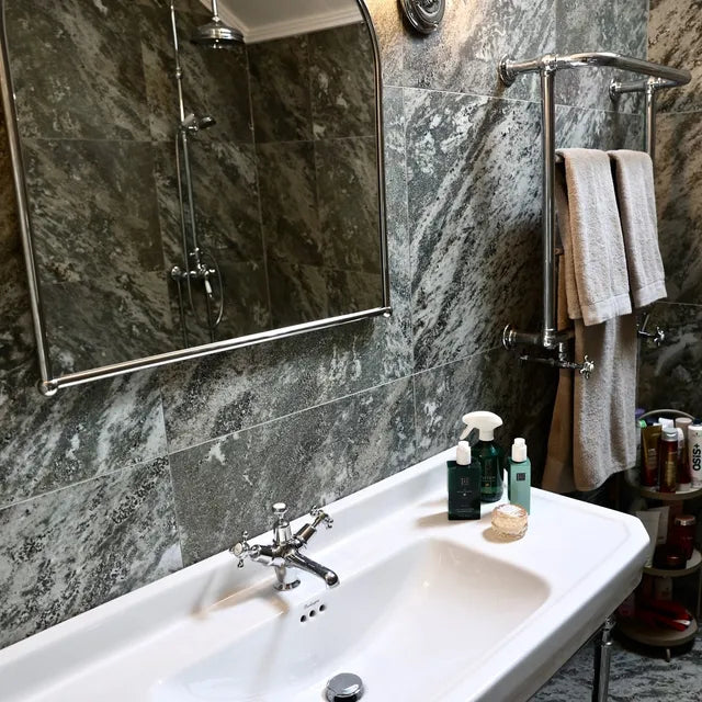 Waschbecken mit Chromständer 120 cm Burlington Edwardian