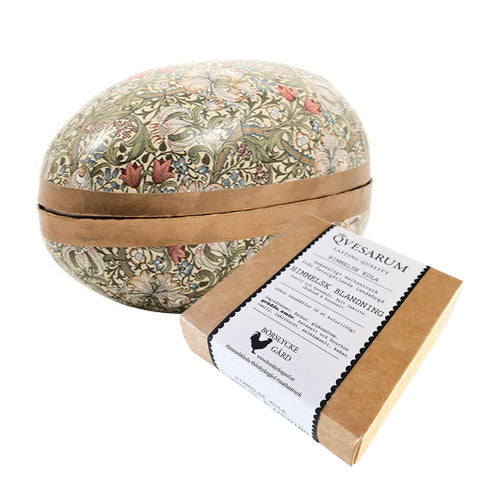 Påskägg med hemkokta kolor William Morris Golden Lily