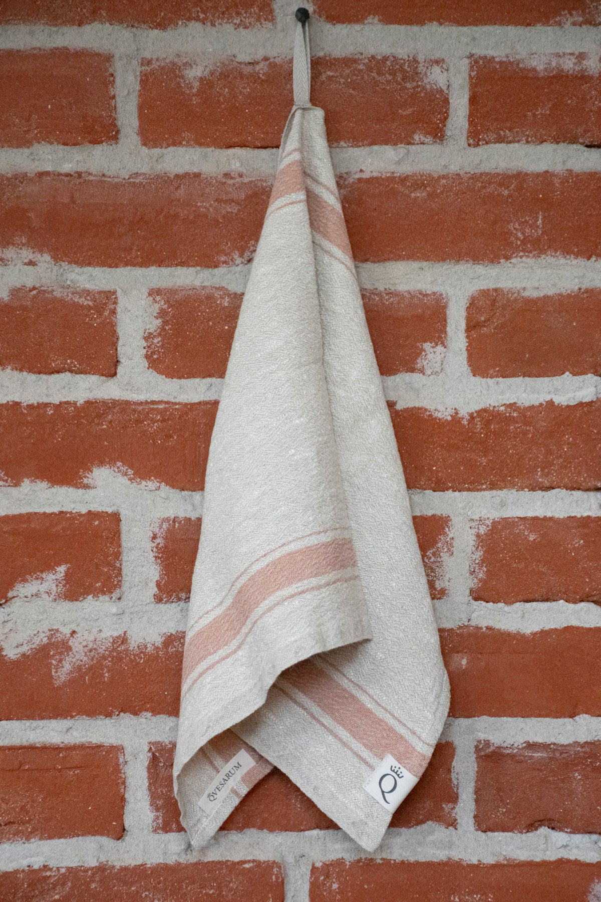 Kökshandduk Hörte natur/rost 40x65 cm