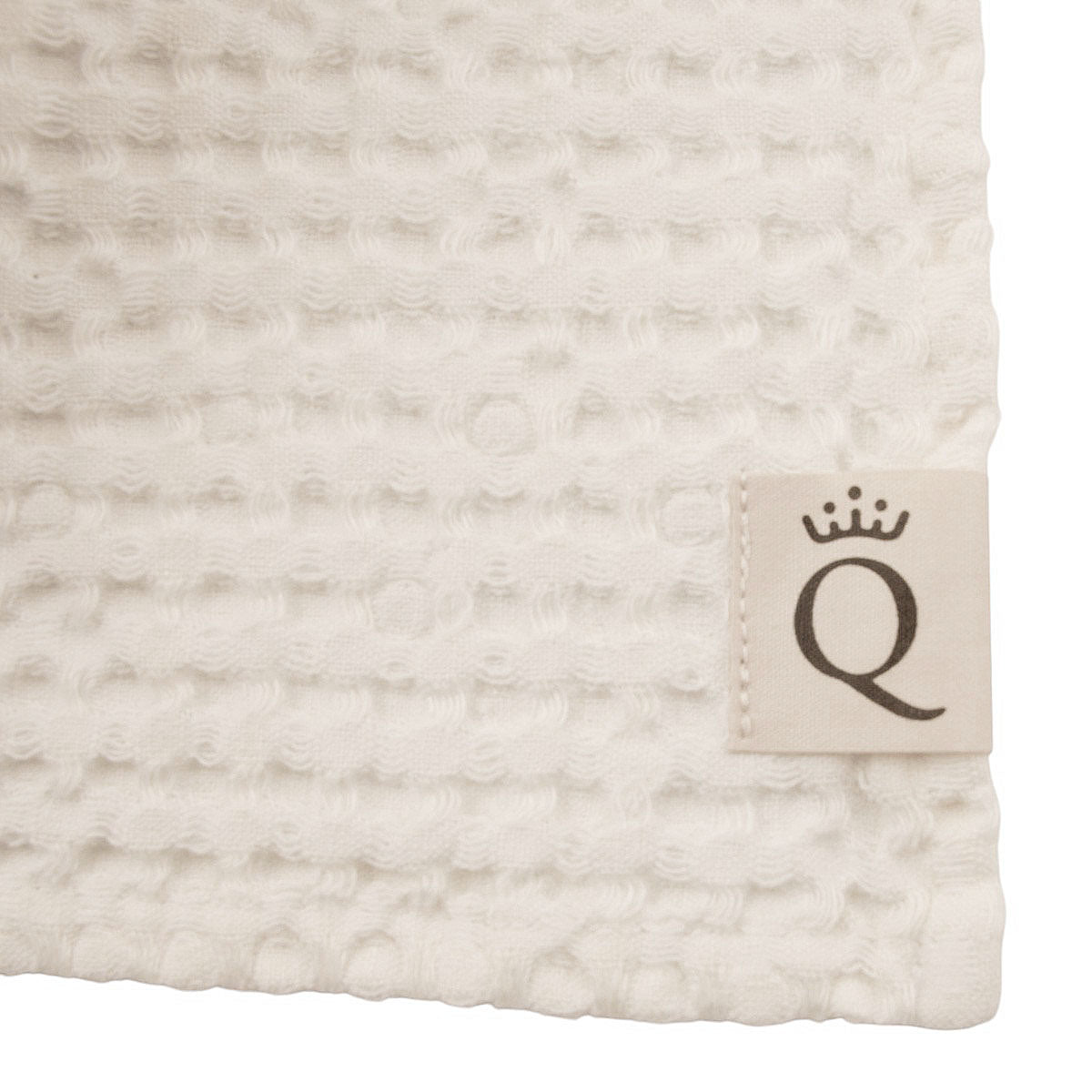 Våfflad handduk Sandhammaren naturvit 50x70 cm