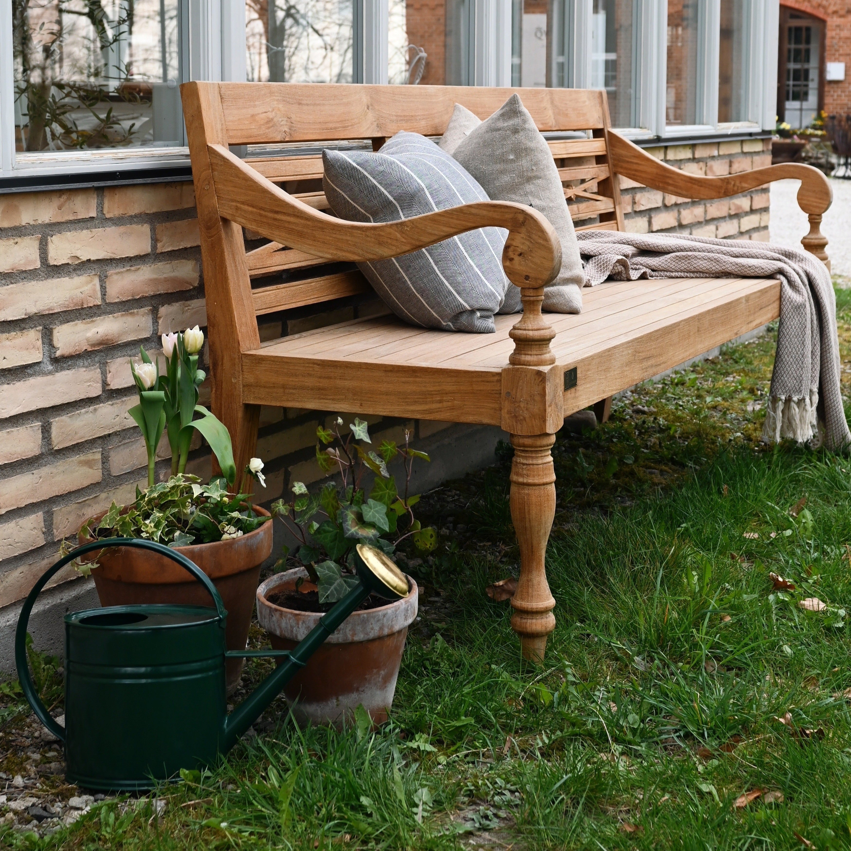 Vintage Gartensofa aus Teakholz