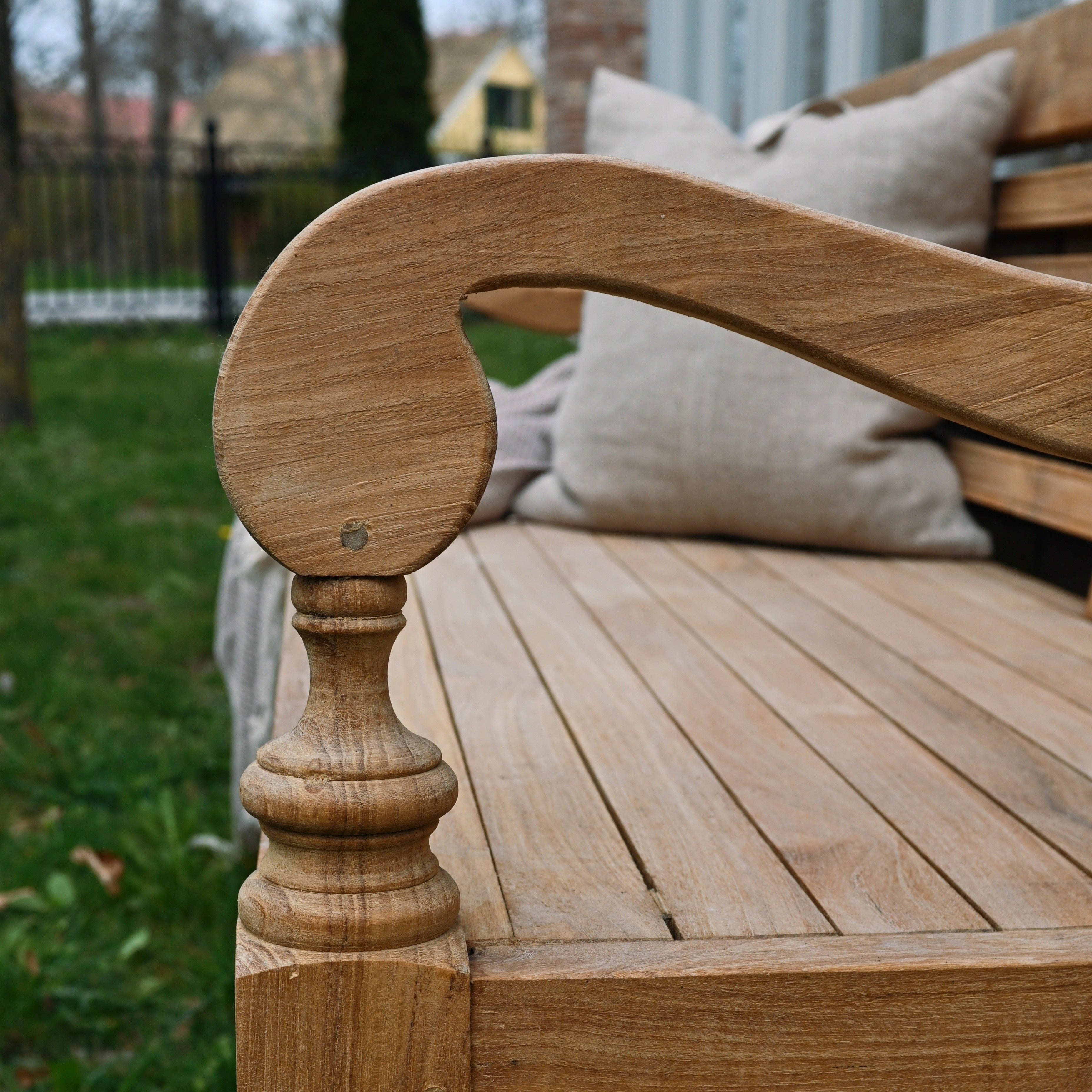 Vintage Gartensofa aus Teakholz