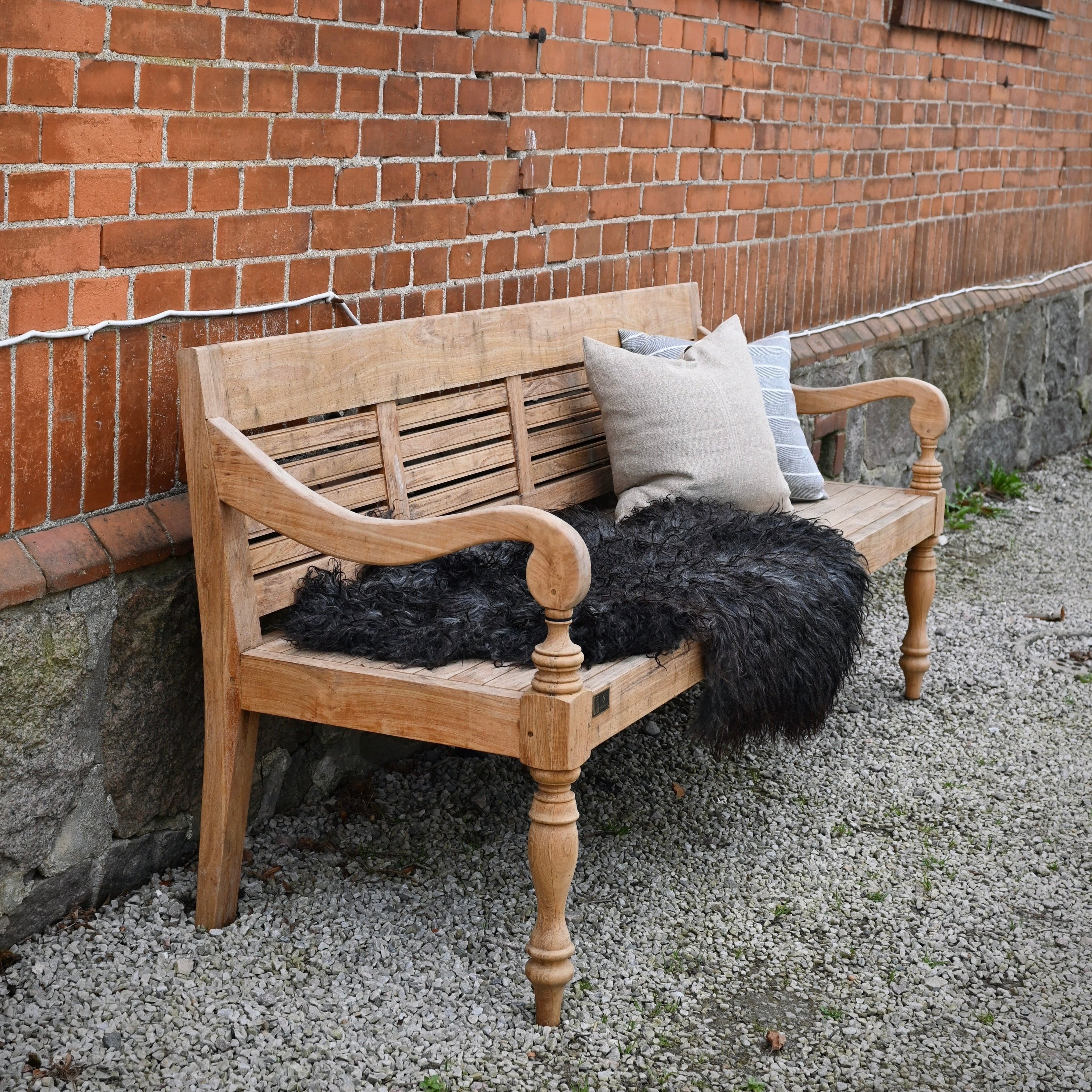 Vintage trädgårdssoffa teak