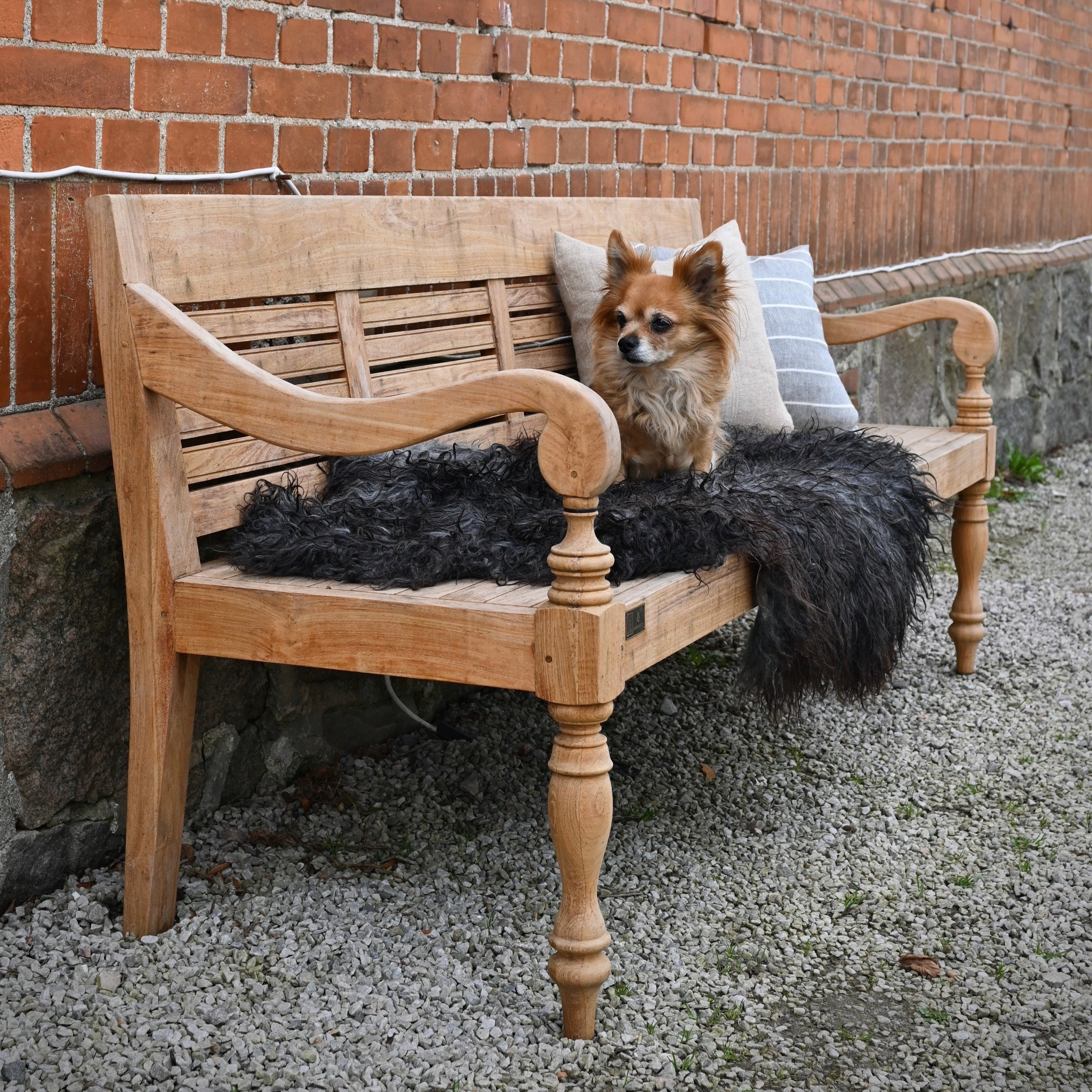 Vintage Gartensofa aus Teakholz