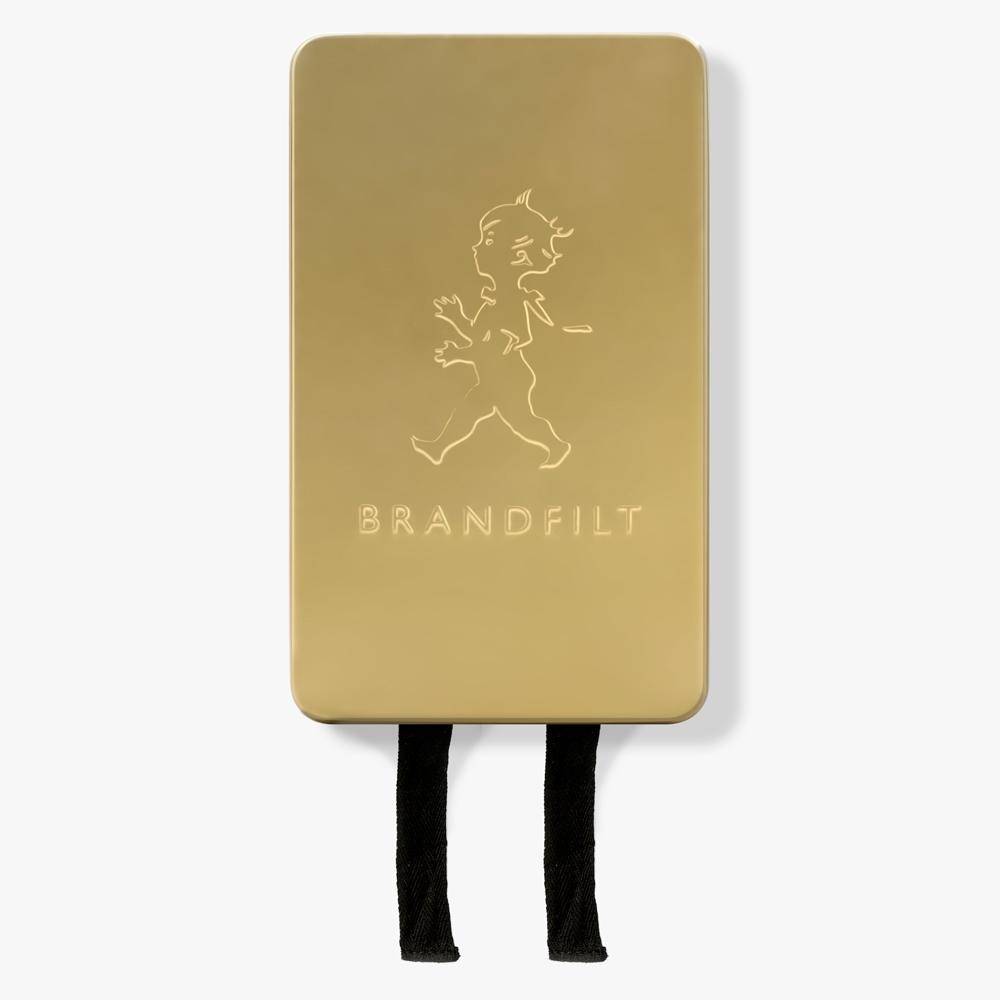 Solstickan brandfilt guld