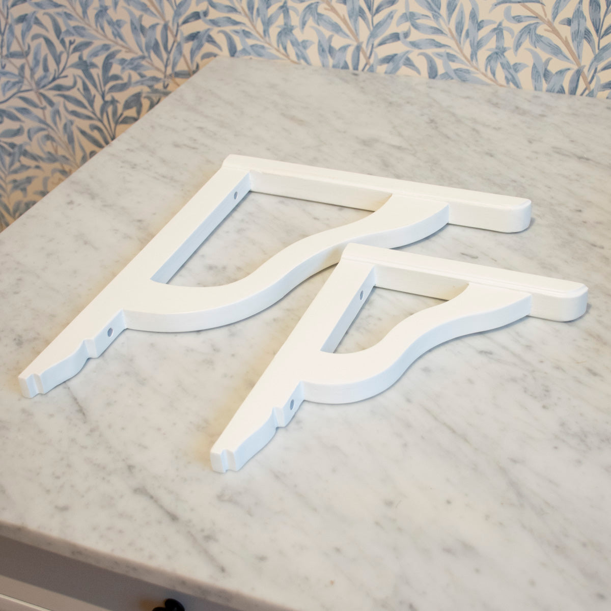 Konsol weiß aus Holz, klein