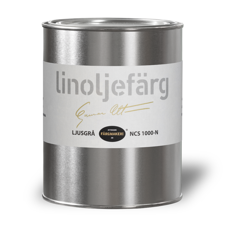 Hellgraue Leinölfarbe Ottossons