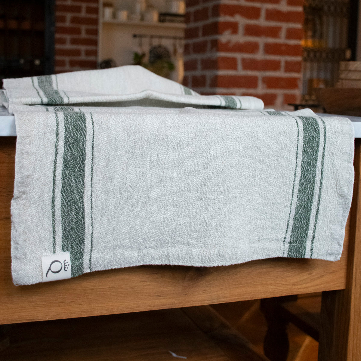 Löpare Hörte natur/grön 40x200