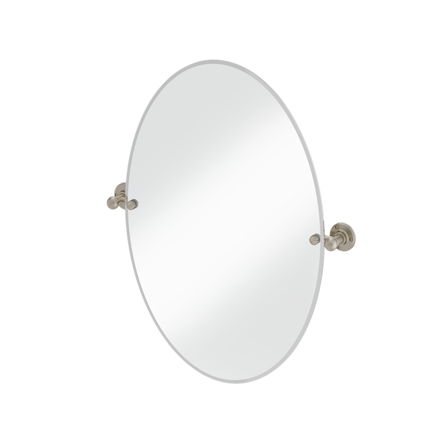 Burlington spegel oval 50x70 cm med väggfästen