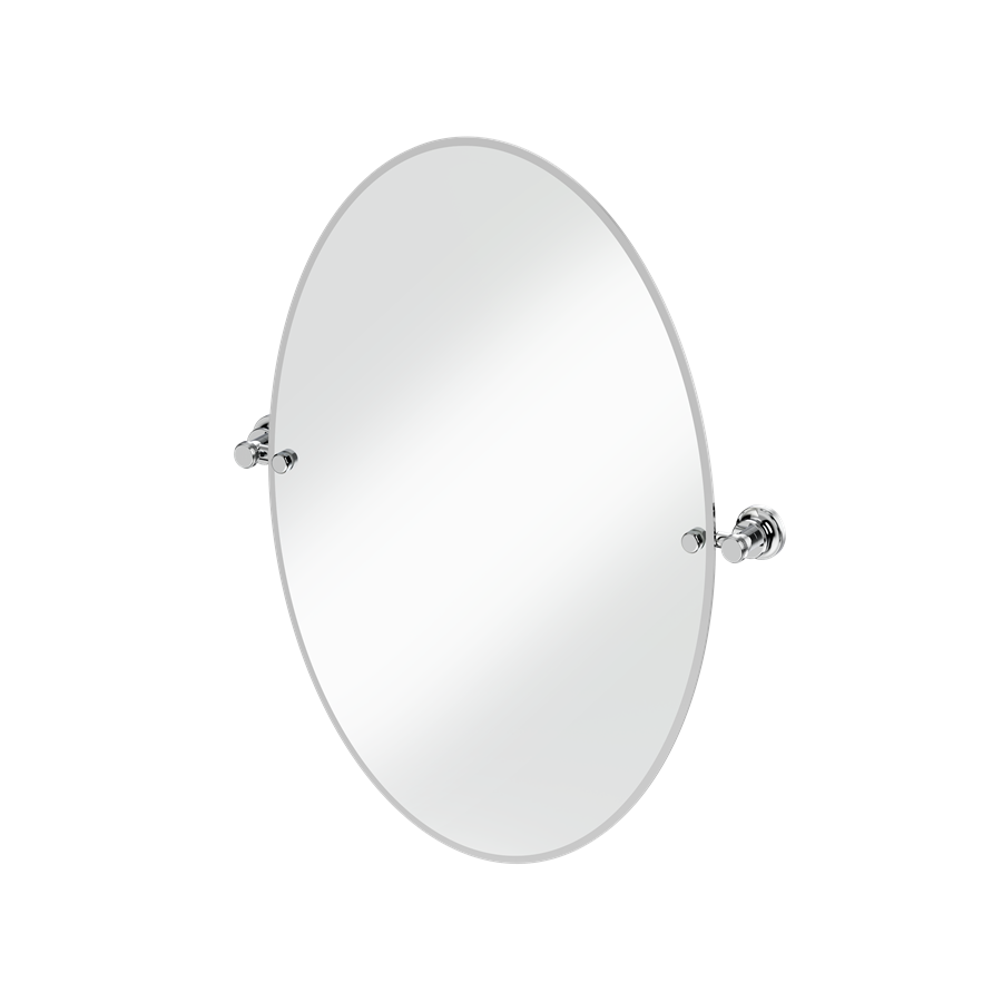 Burlington spegel oval 50x70 cm med väggfästen