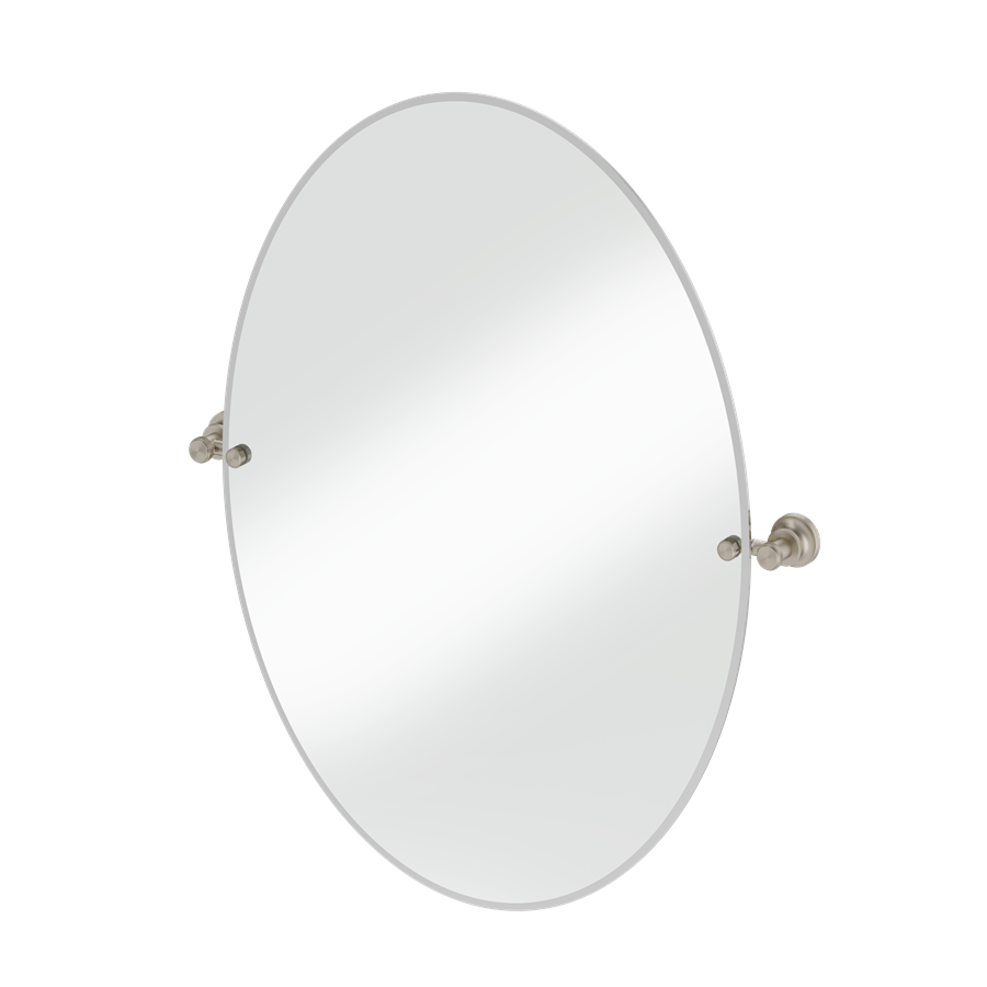 Burlington spegel oval 60x80cm med väggfästen