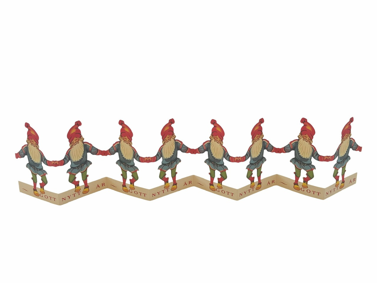 Pappersrad Tomte God Jul