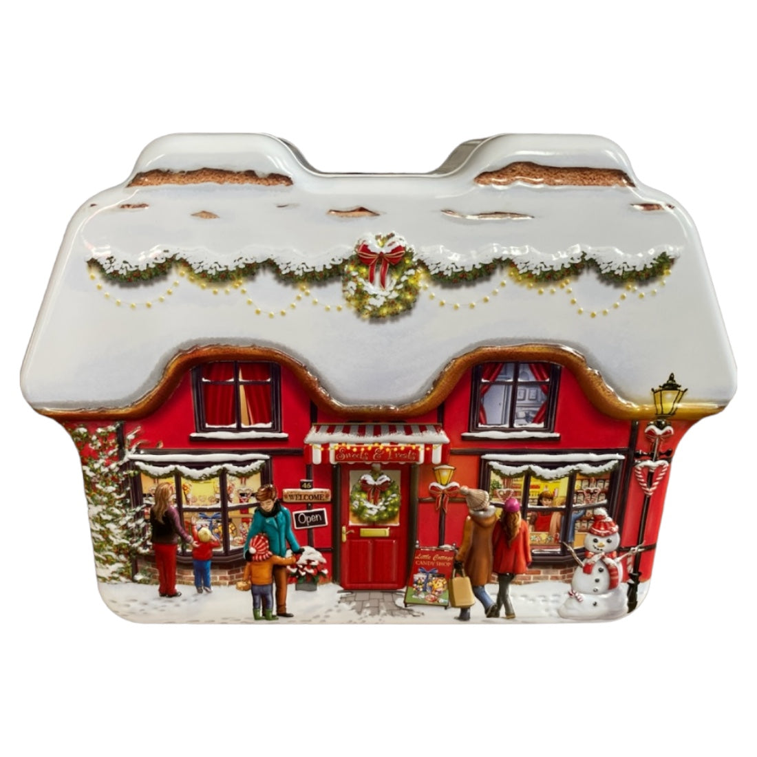 Plåtburk för julgodis - godisbutik