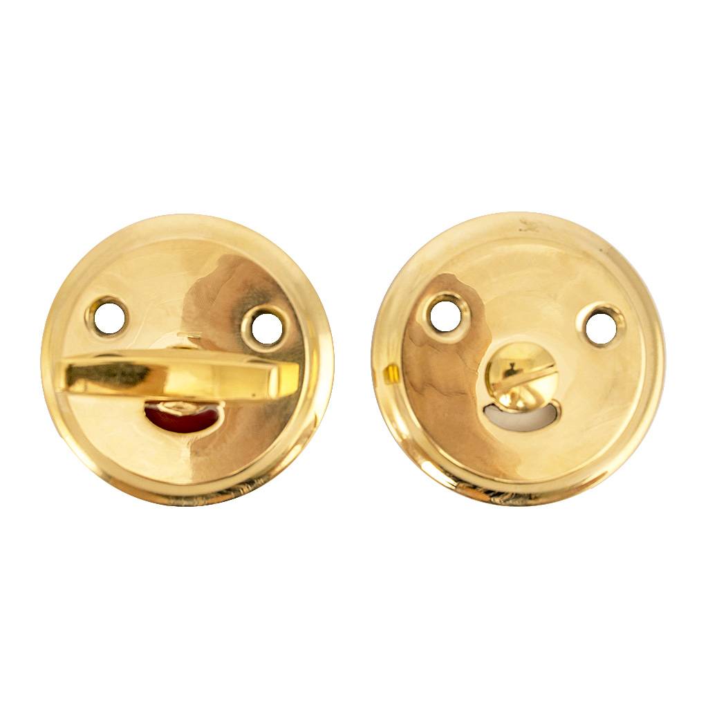 WC-Türschloss unlackiertes Messing