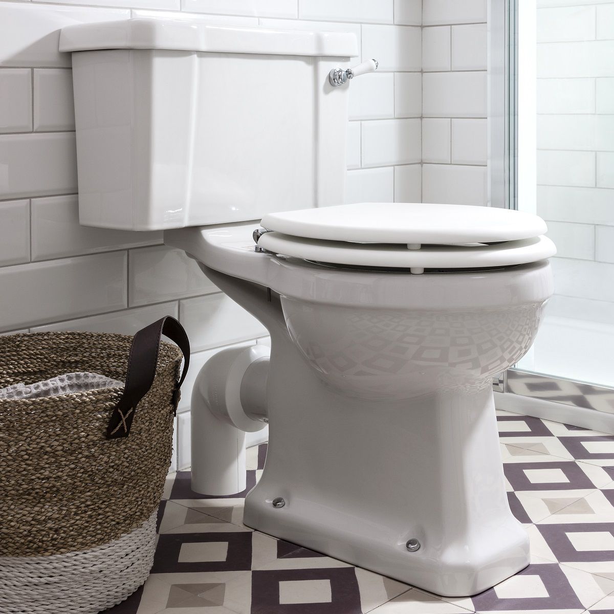 Burlington WC Spülrandlos – Schwarz