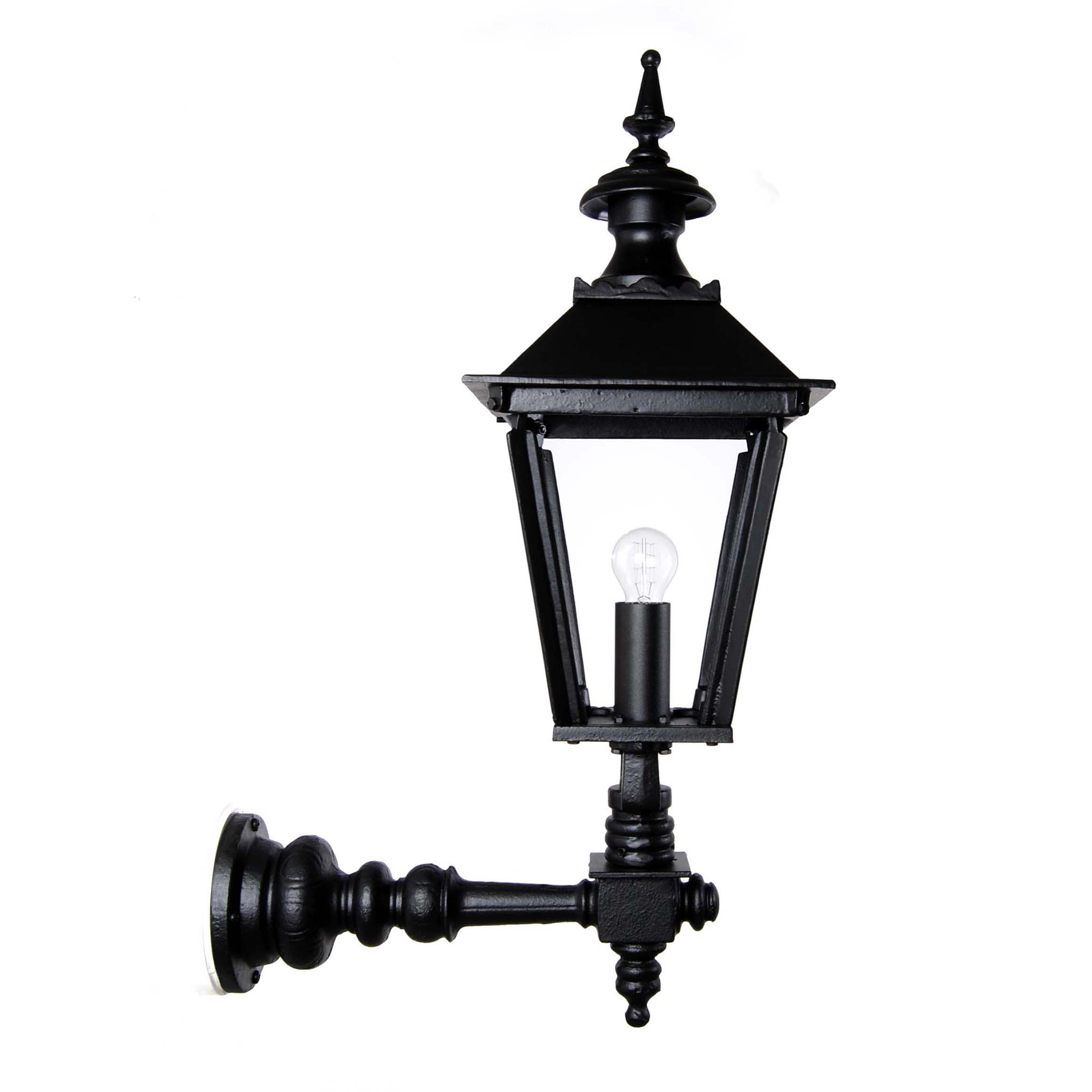 Laterne 4-eckig mittelgroß gerade Anbringung