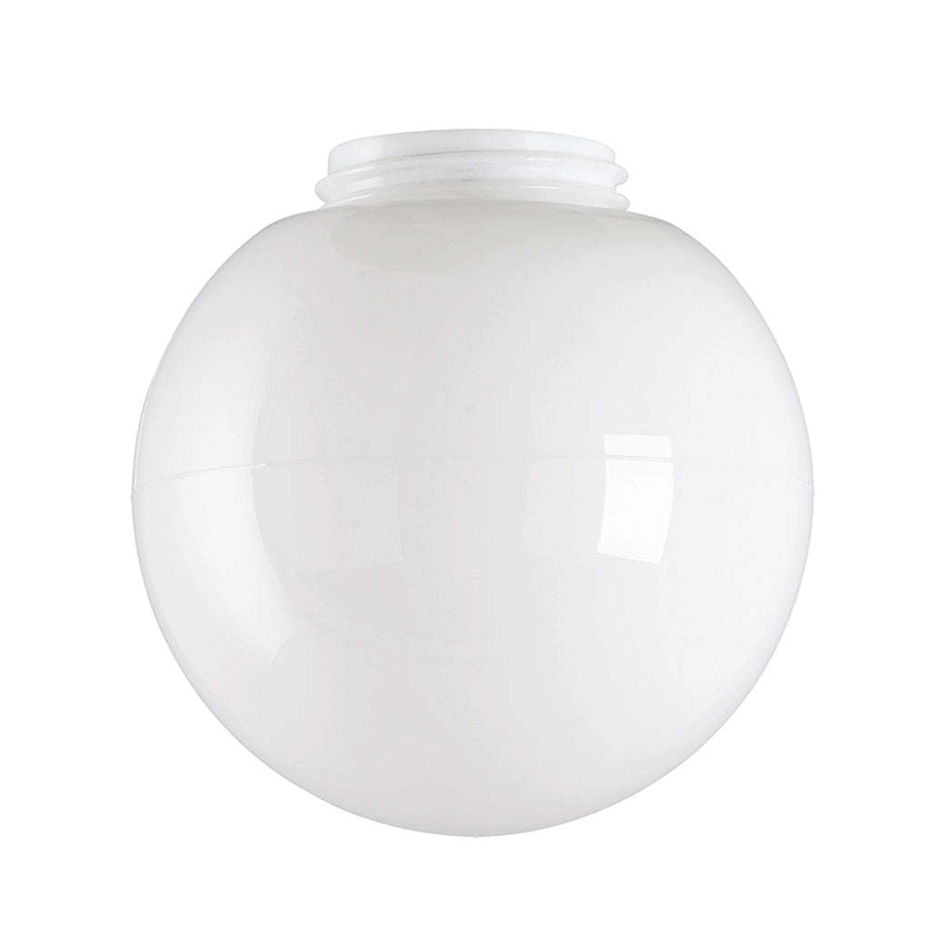 Glasabdeckung Kugel 180 glänzendes Opal