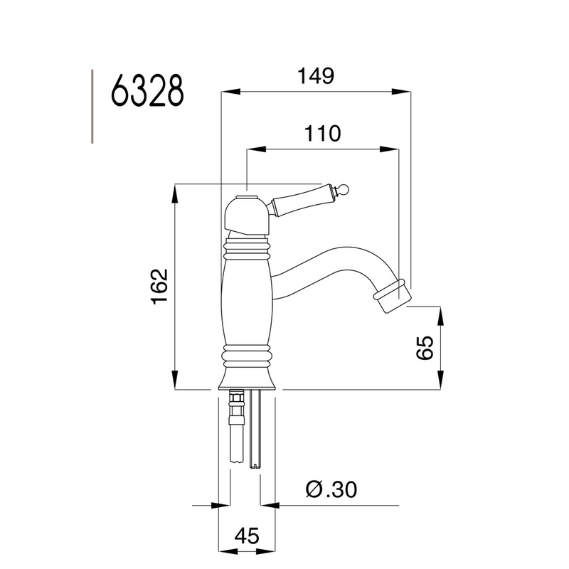 Wasserhahn Oxford Mini Messing
