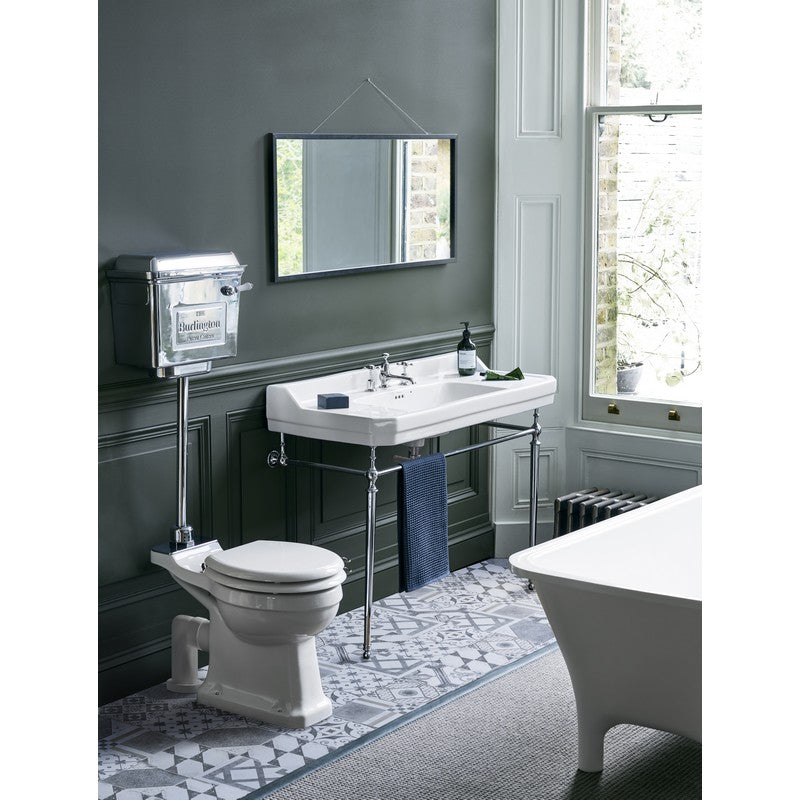 Waschbecken mit Chromständer 120 cm Burlington Edwardian