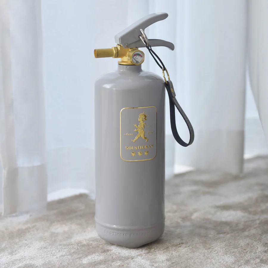 Solstickan Feuerlöscher grau/gold 2 kg