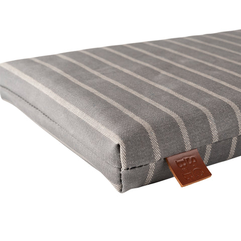 Kniekissen grau gestreift