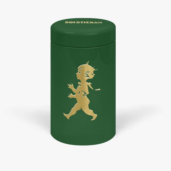 Solstickan tändsticksrör grönt