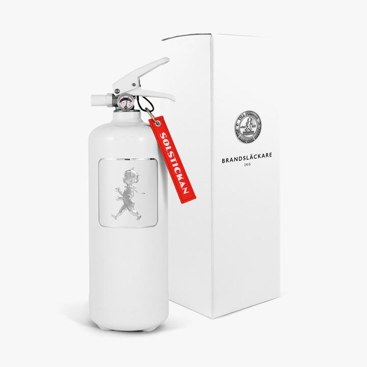 Feuerlöscher Solstickan 2 kg weiß