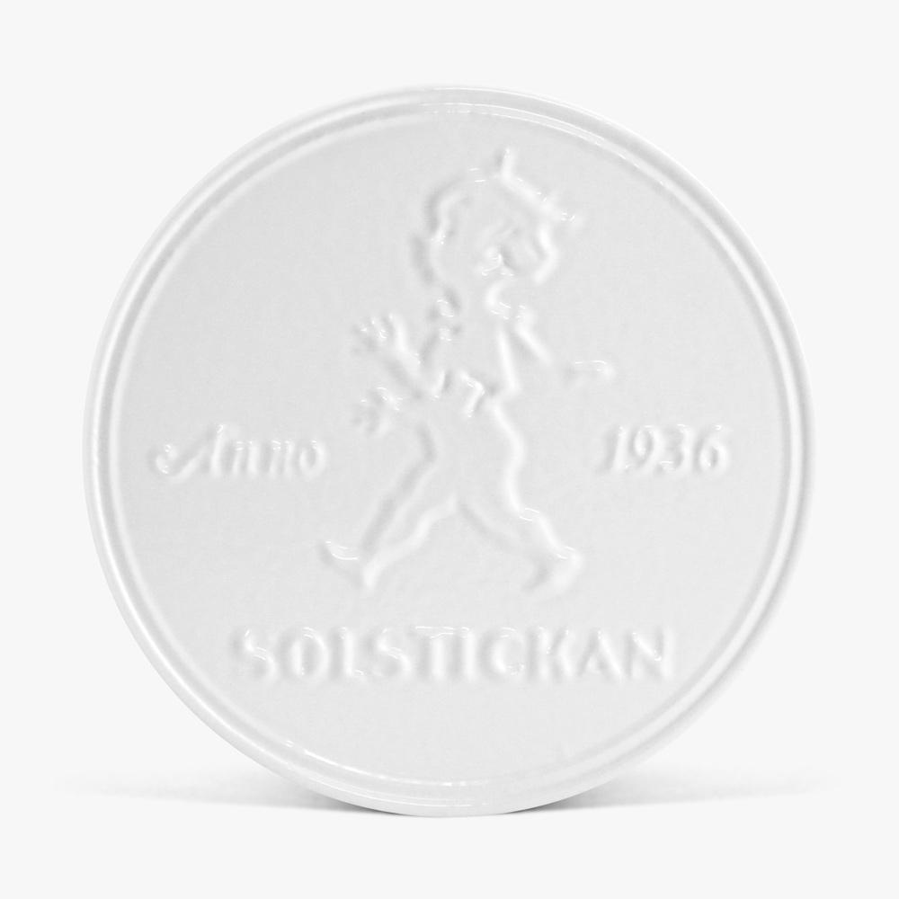 Solstickan Topfuntersetzer aus weißem Gusseisen