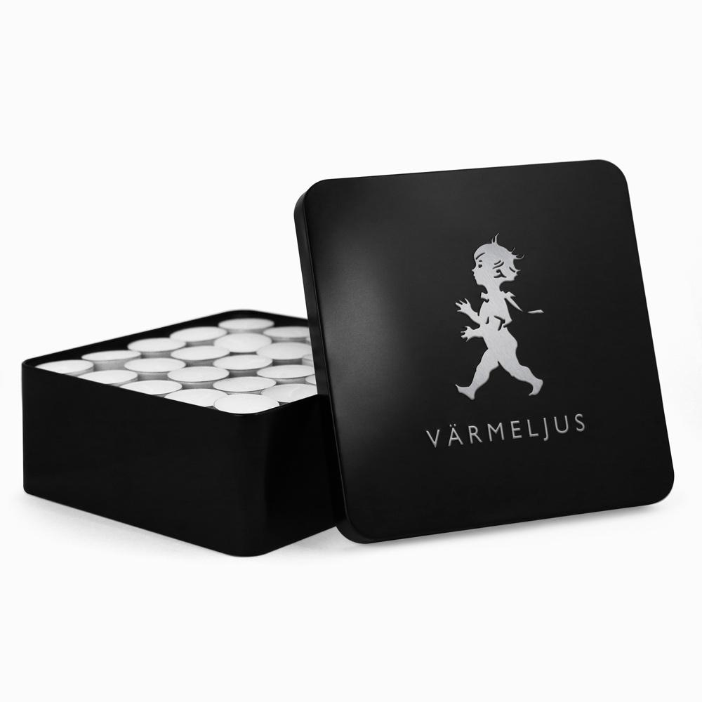 Solstickan Teelichthalter schwarz